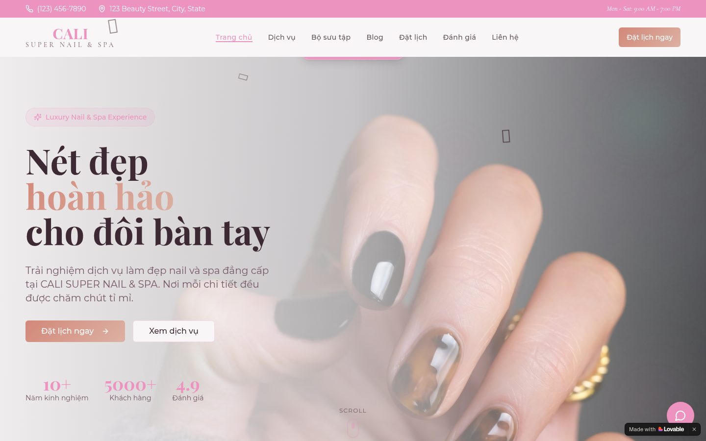 Aura Nails & Spa product screenshot