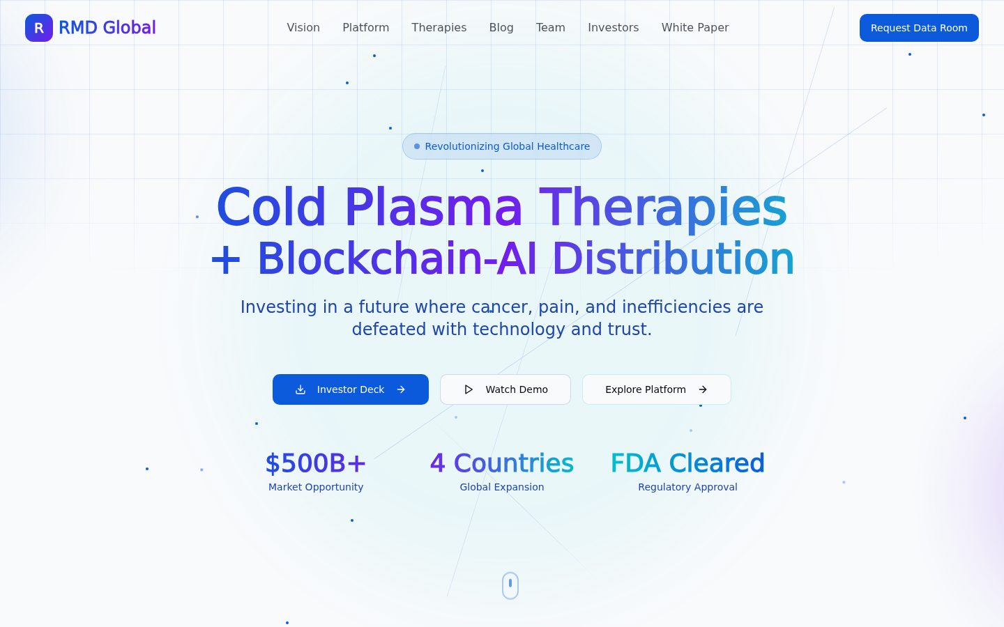 HealthTech Info Hub product screenshot