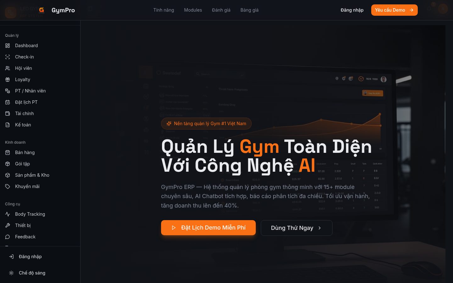 LEO Gym Hub product screenshot