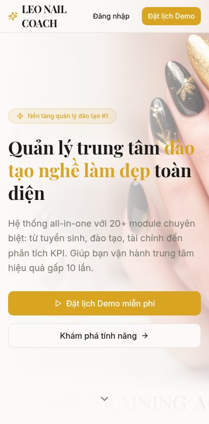 Leo Nail Coach — giao diện di động