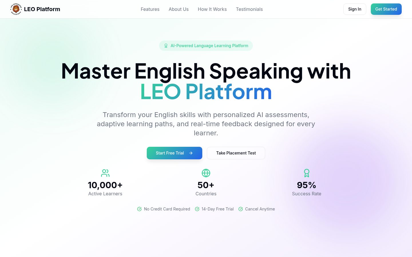 Leo Speak AI Hub product screenshot
