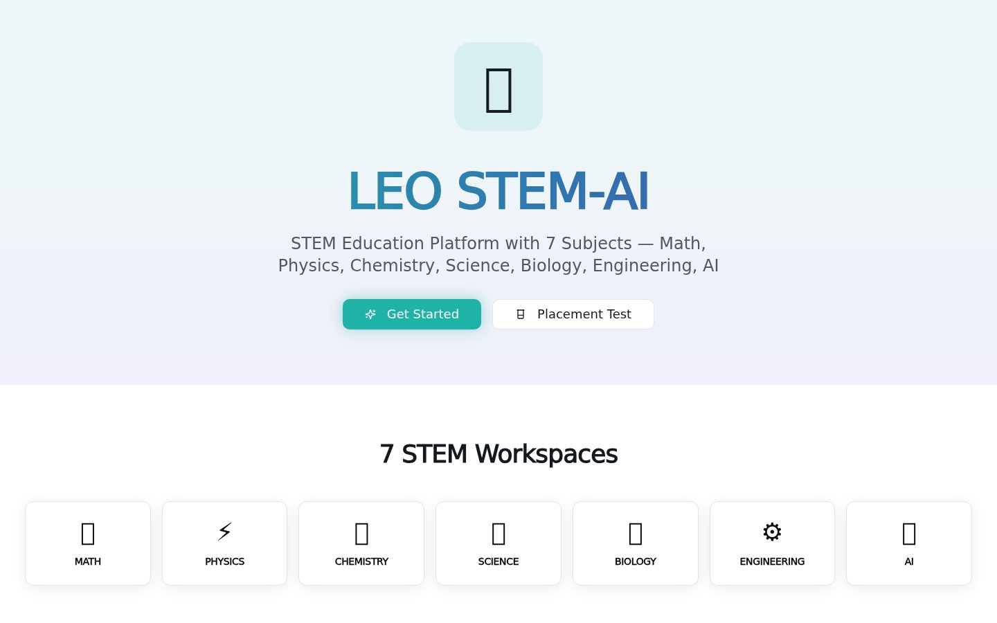 LEO STEM Hub product screenshot