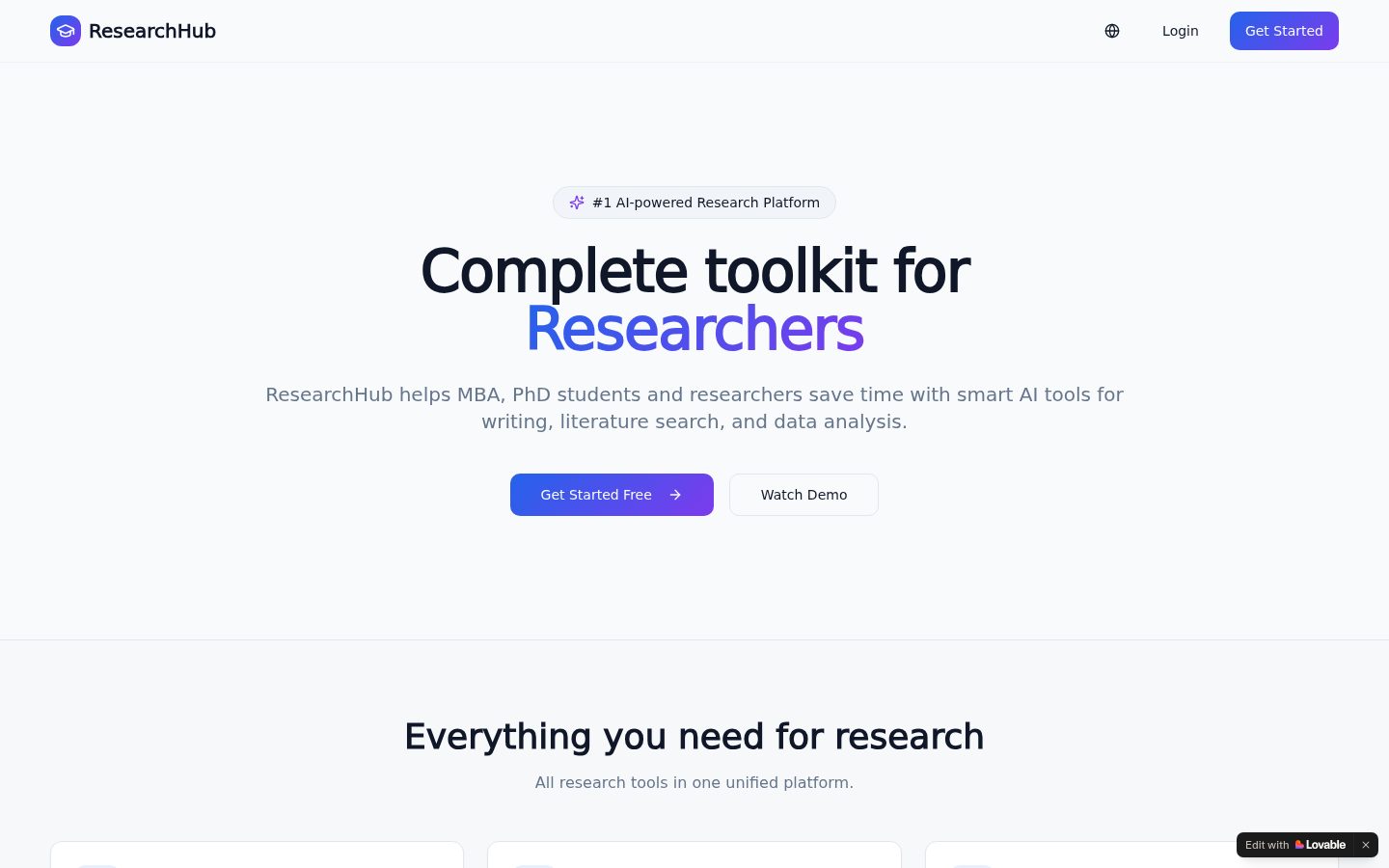 MBA Success Hub product screenshot