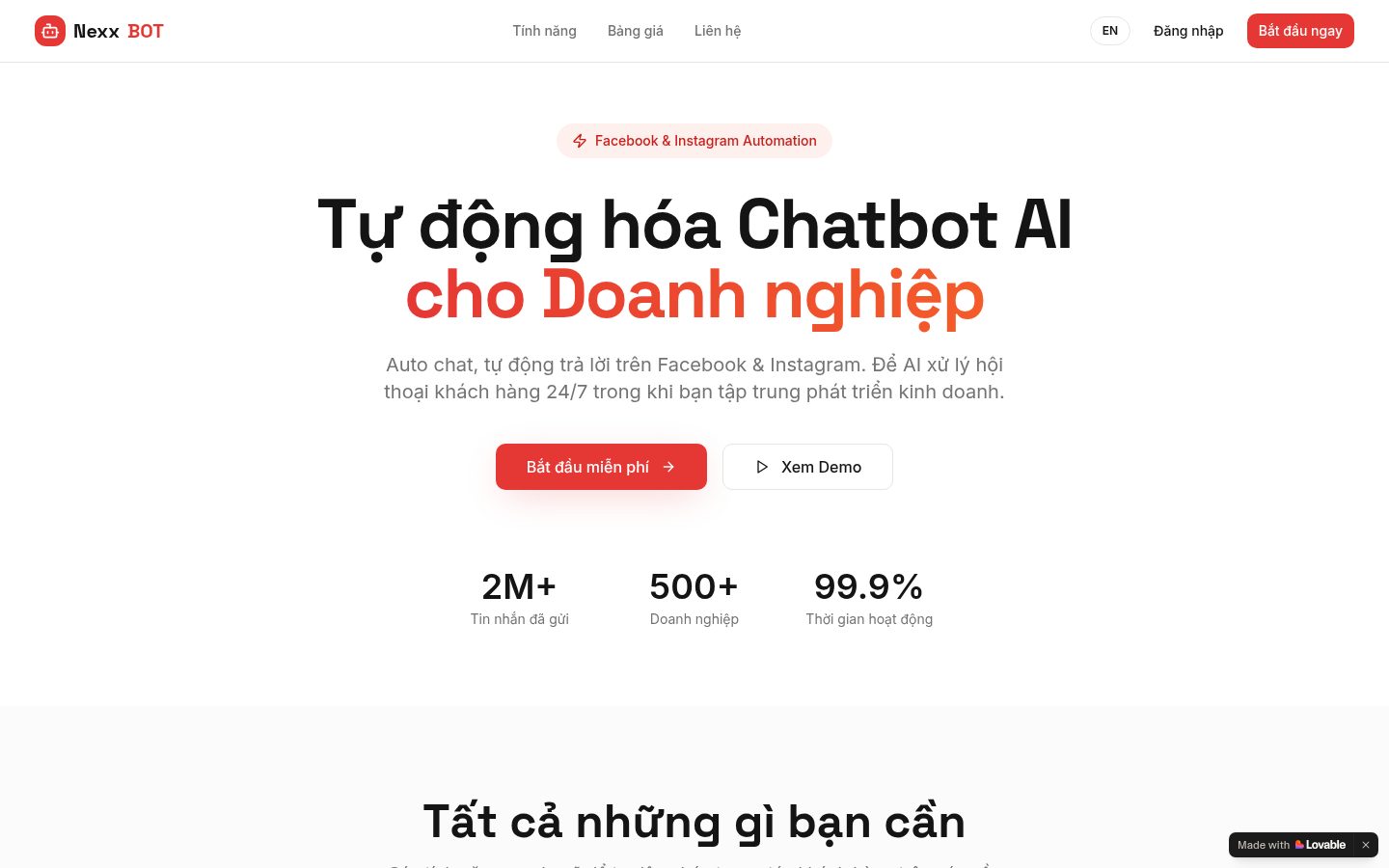 NexxBot AI Agent product screenshot
