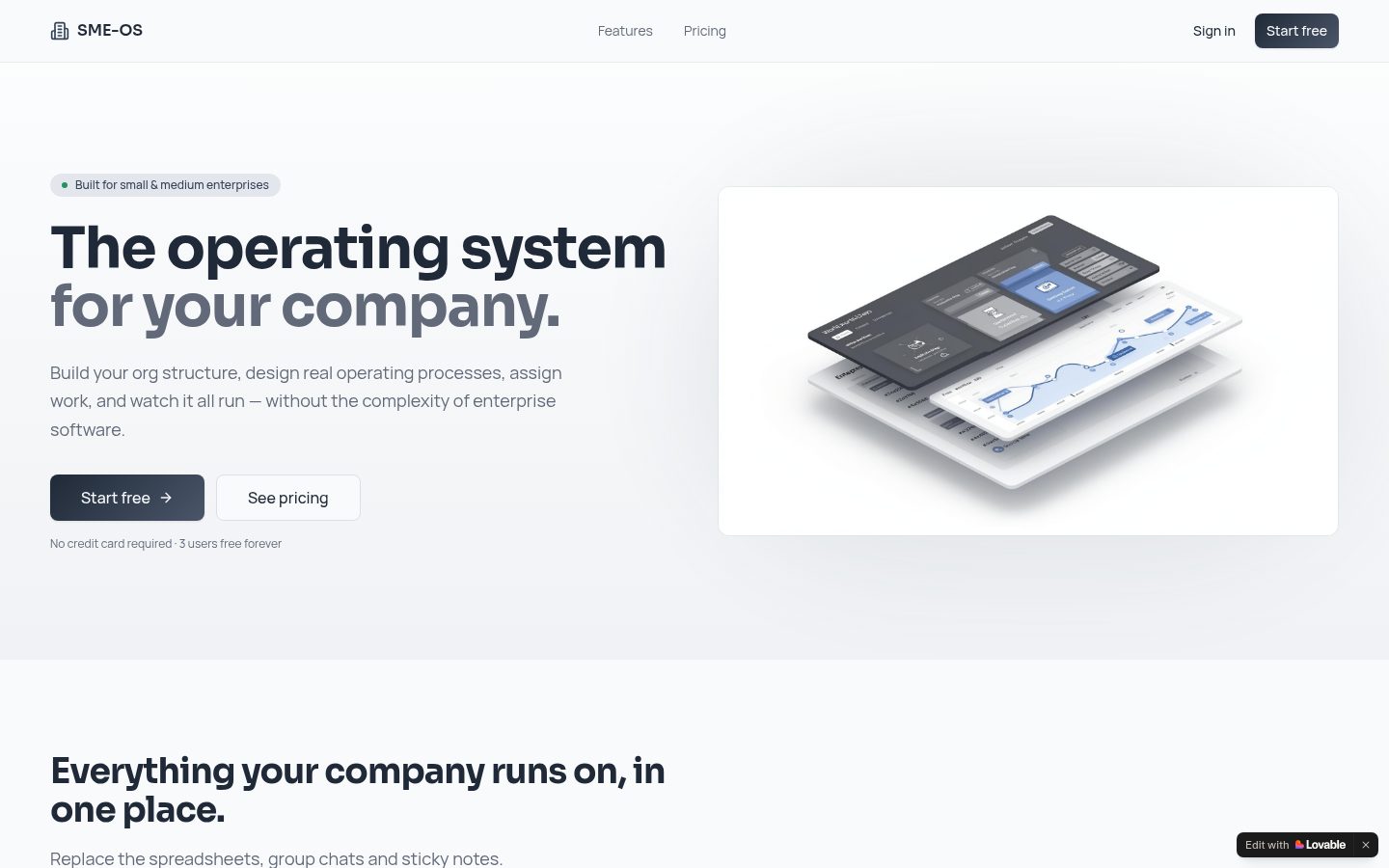 SME Flow (OpSuite) product screenshot