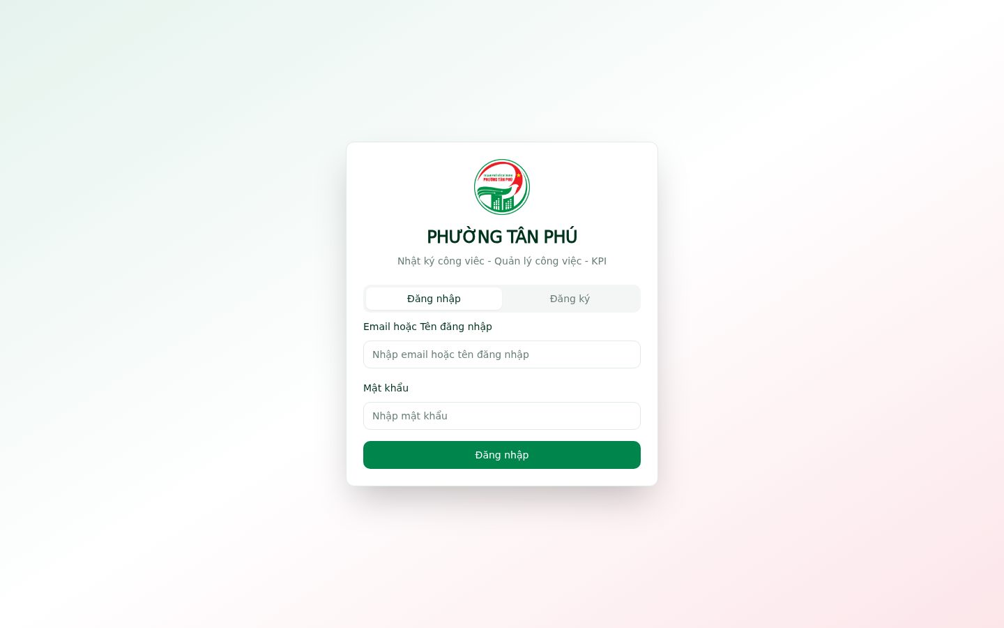 UBND Phường Quản lý Công việc